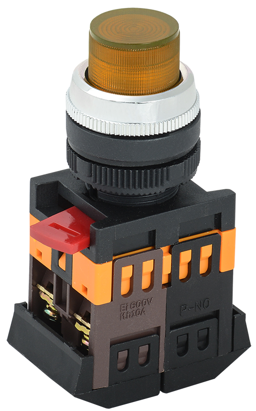 Кнопка керування УЕК ABLFP-22 1NO+1NC з підсвічуванням 22 мм 230V Жовтий неон (BBT20-ABLFP-K05) Кнопка керування УЕК ABLFP-22 1NO+1NC з підсвічуванням 22 мм 230V Жовтий неон (BBT20-ABLFP-K05)