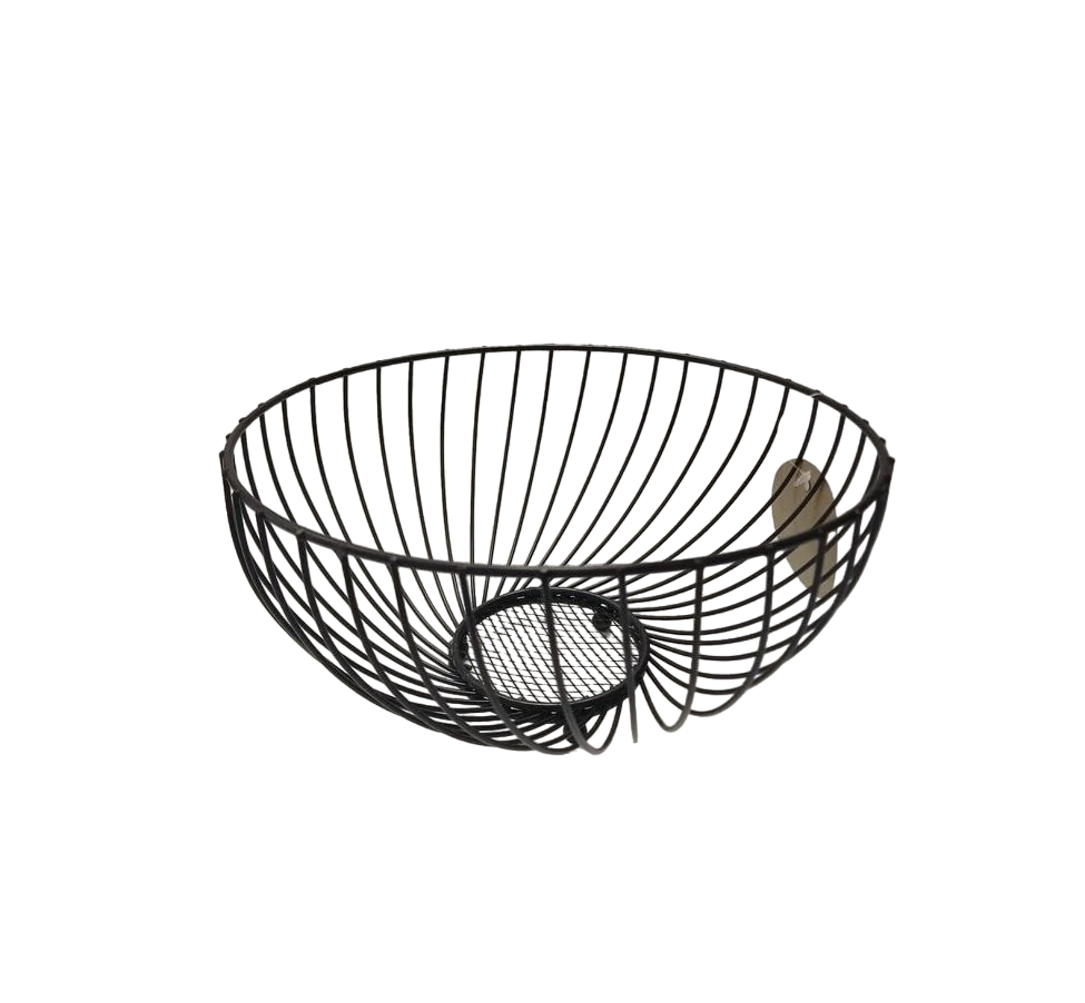 Фруктовница металлическая Dynasty 7,5х22 см Черный