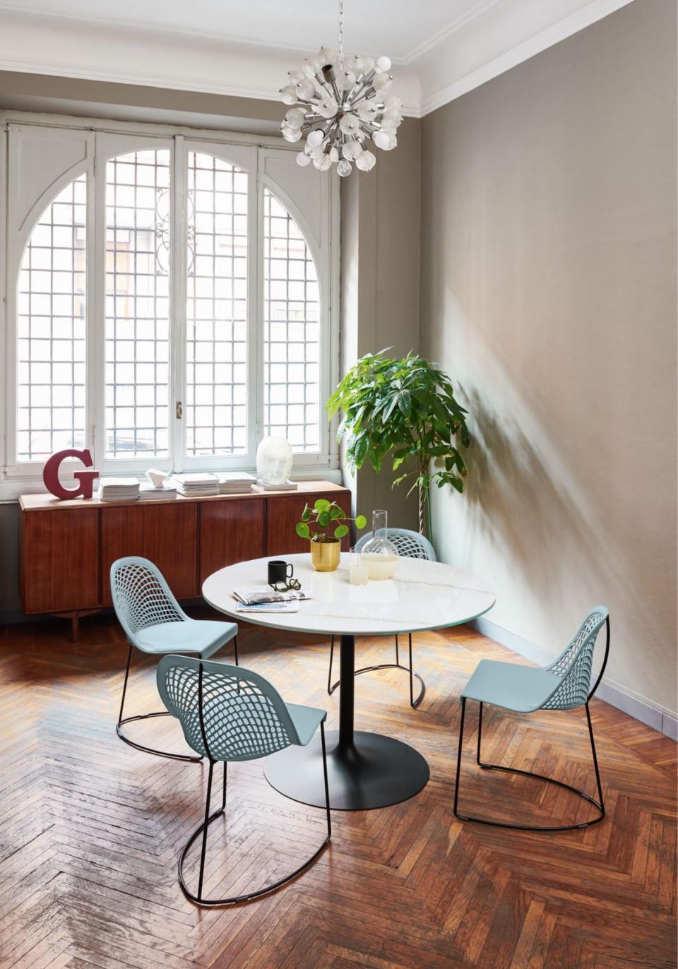 Обеденный стол Infinity Cristalceramica 100 см Calacatta White (T0190D10) - фото 4 Обеденный стол Infinity Cristalceramica 100 см Calacatta White (T0190D10) - фото 4