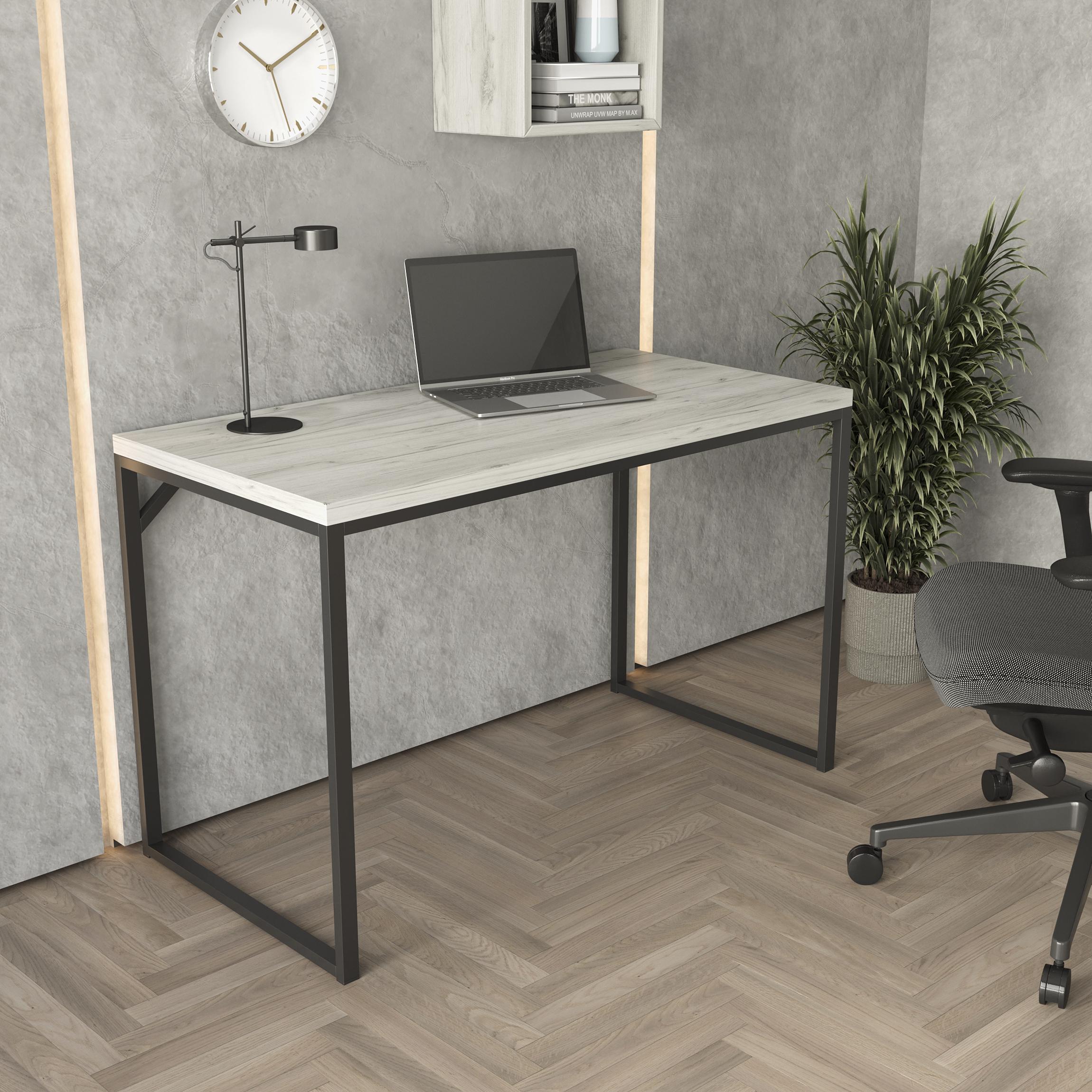 Стол письменный лофт Серия 01 1400х700х32 мм Дуб Крафт Белый (23492379) - фото 1 Стол письменный лофт Серия 01 1400х700х32 мм Дуб Крафт Белый (23492379) - фото 1