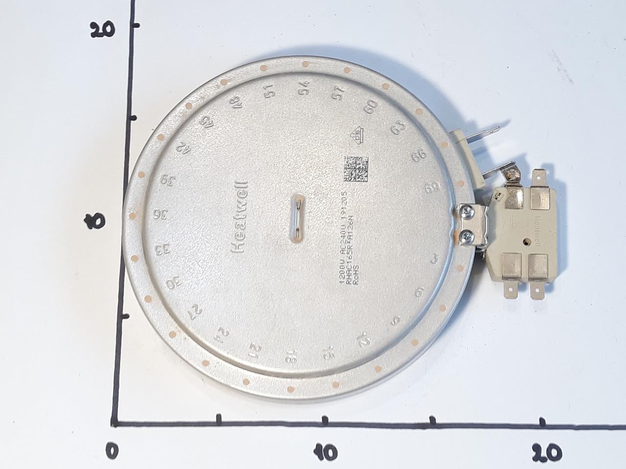 Электроконфорка для стеклокерамических поверхностей Ø165 мм 1200W 4 контактная (0906) - фото 2