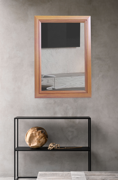 Дзеркало в рамі CRYSTAL GLASS 2265 1350х650 мм Пекан (С3699)