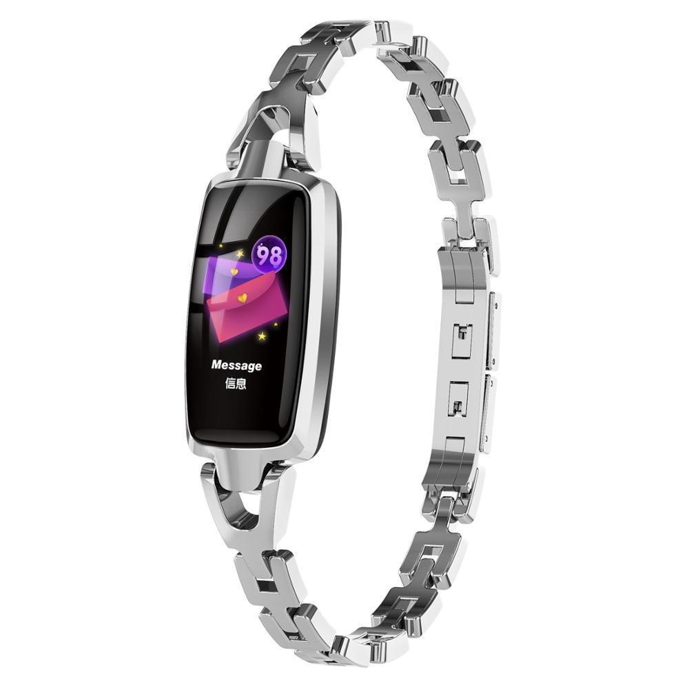 Жіночий Смарт-браслет SUNROZ DR66 0,96" IP68 Срібний (SUN5782)