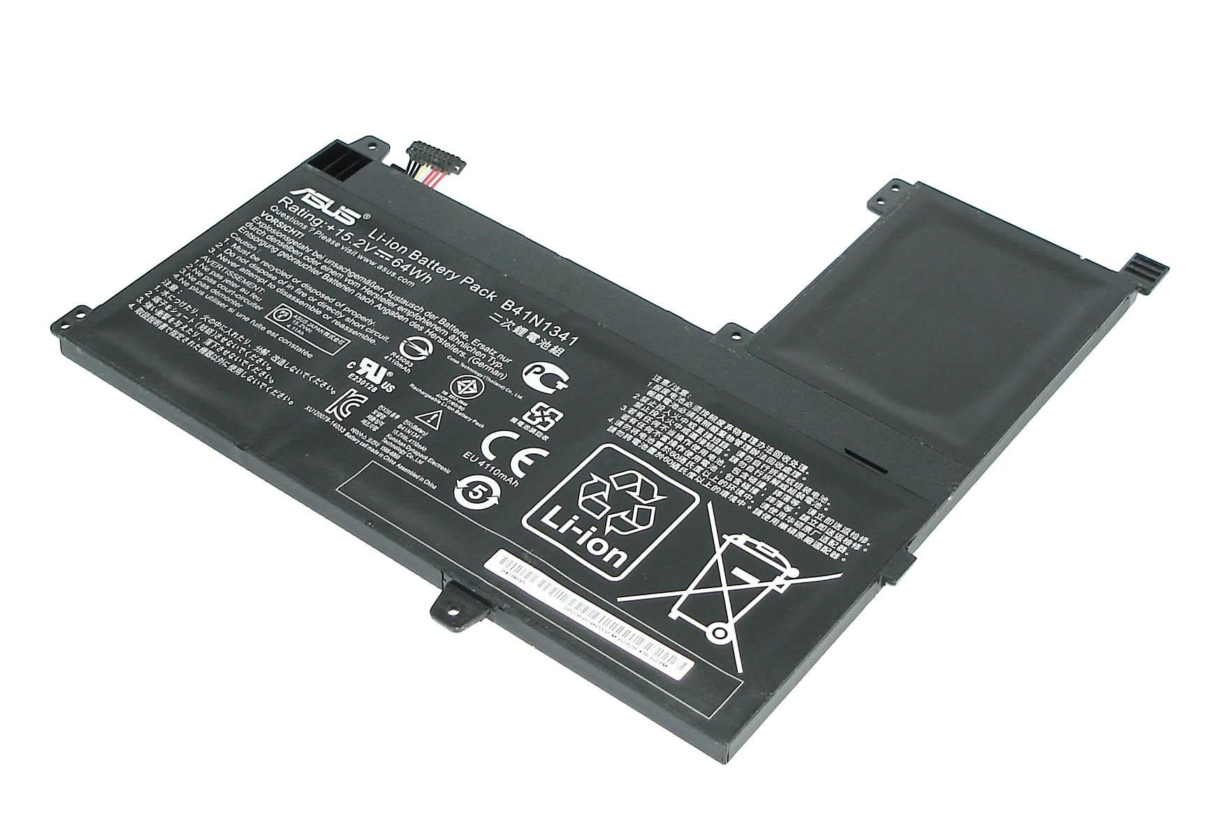 Аккумулятор для ноутбука Asus B41N1341 15,2V 4110 mAh Black