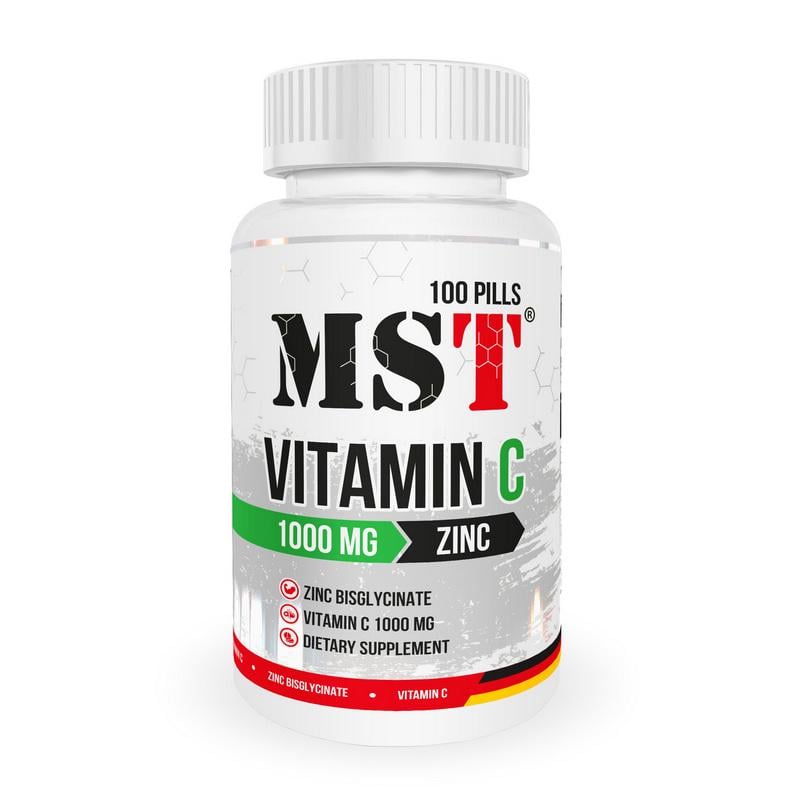 Витамин C с цинком MST Vitamin C 1000+ Zinc 100 табл.