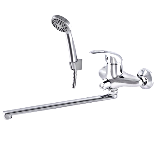 Смеситель для ванной Zerix NHK 048 универсальный с душем (ZX0405)