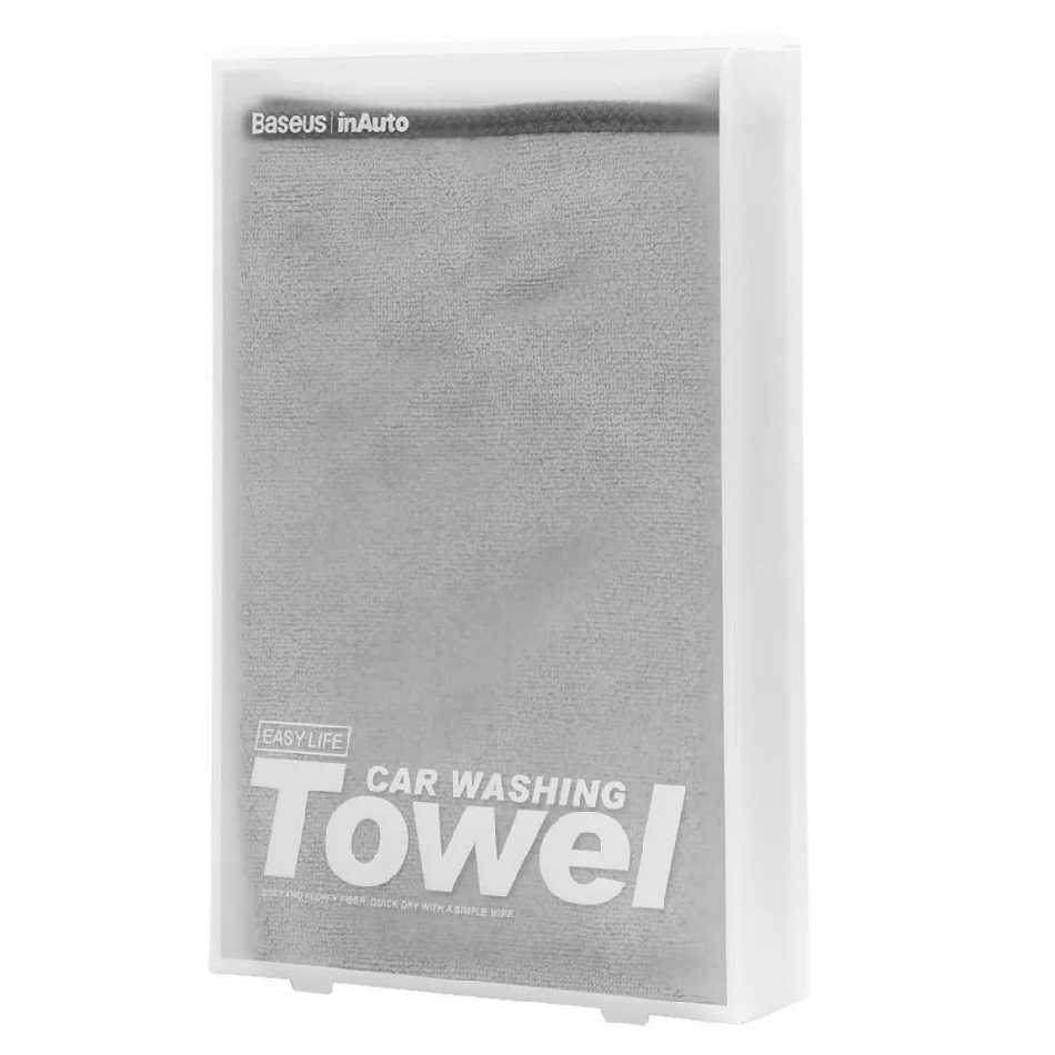 Тряпка для авто Baseus Easy life car washing towel 40x40 см 2 шт. Grey (29917) - фото 8