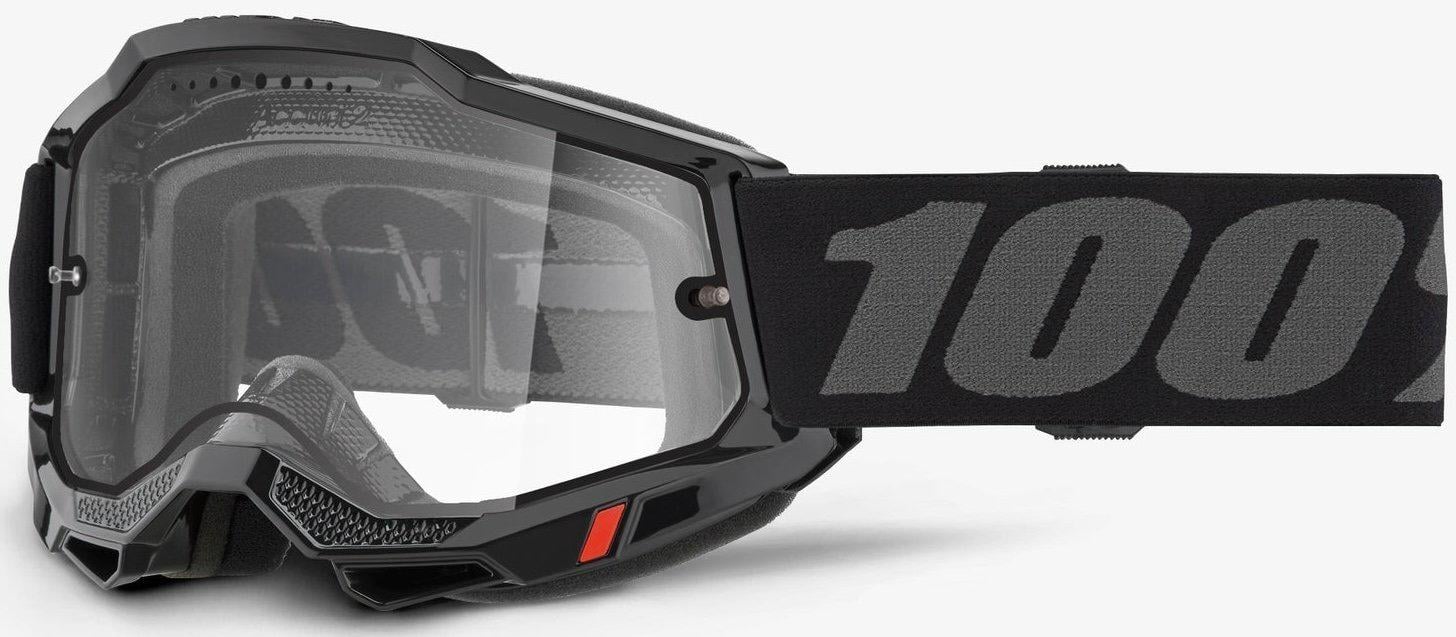 Мотоокуляри 100% ACCURI 2 ENDURO MTB Goggle Black - Clear Lens/Dual Clear Lens (34617)
