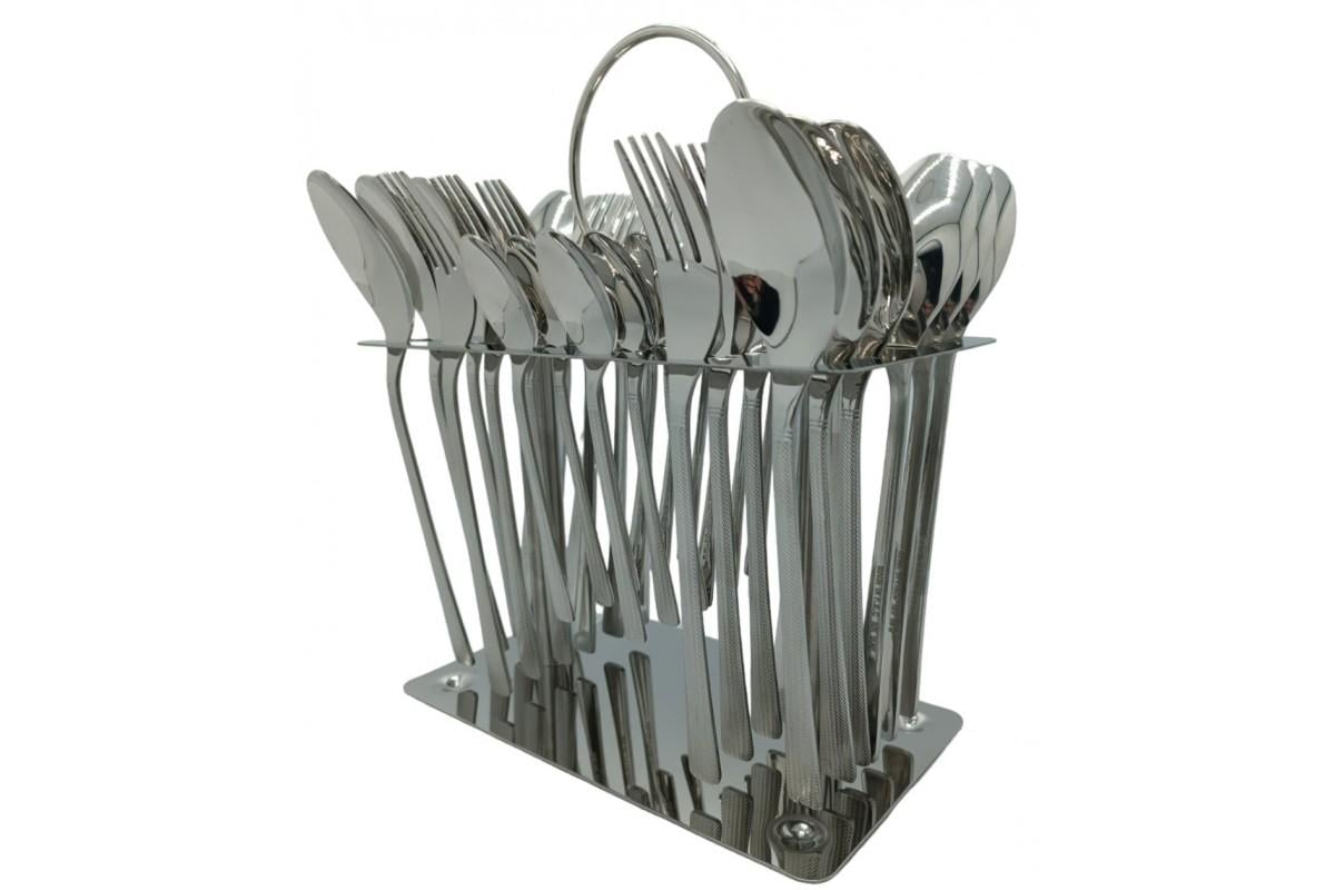 Набор столовых приборов Cutlert set CD-03 с рельефной ручкой 36 пр. (2-14-16557)