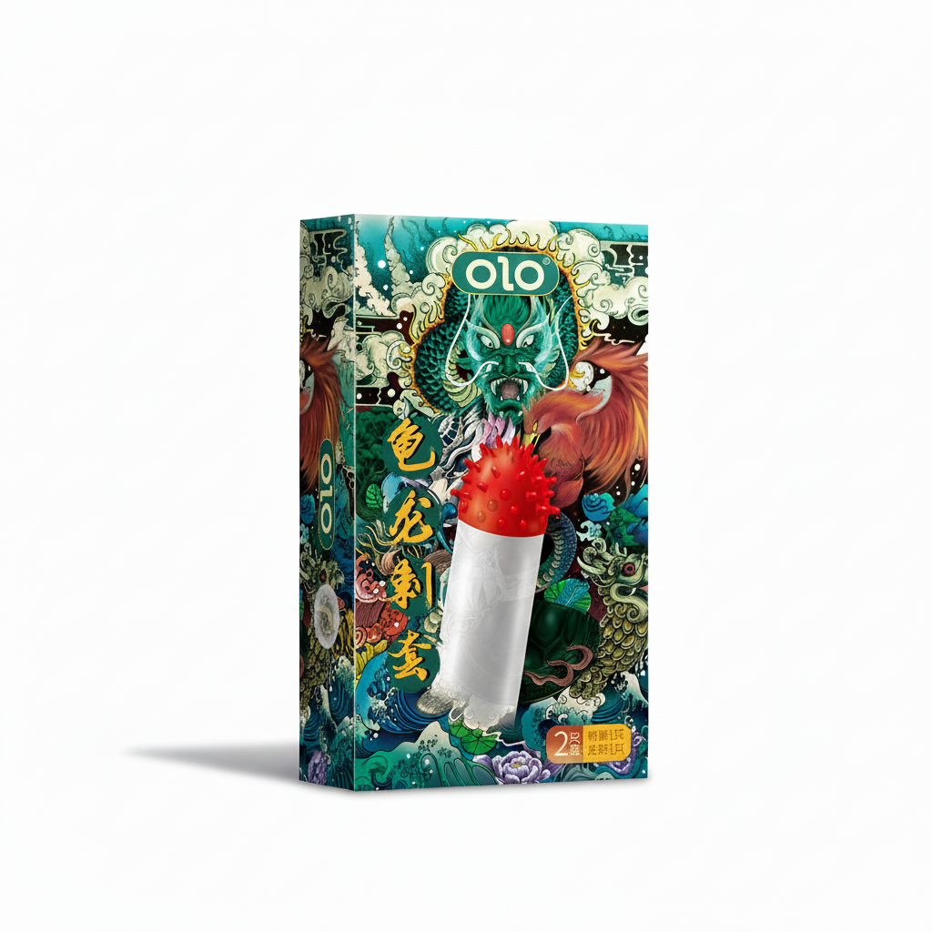 Презервативы стимулирующие с усиками OLO Dragon с силиконовой смазкой 18 см 2 шт. (X00001202-1)