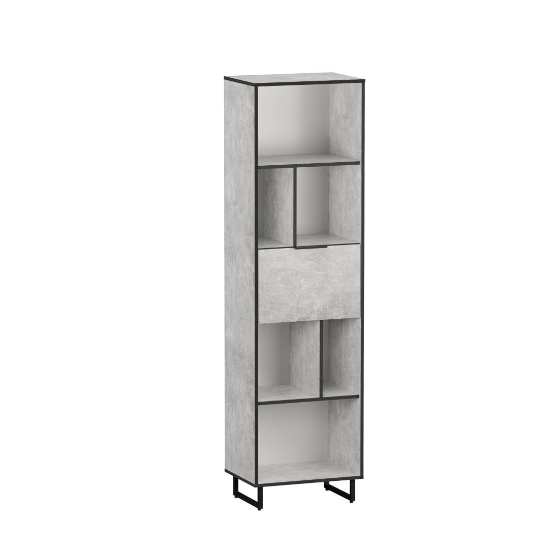 Стеллаж для книг и декора на ножках для дома Moreli F-0016 Бетон (F-0016-beton)