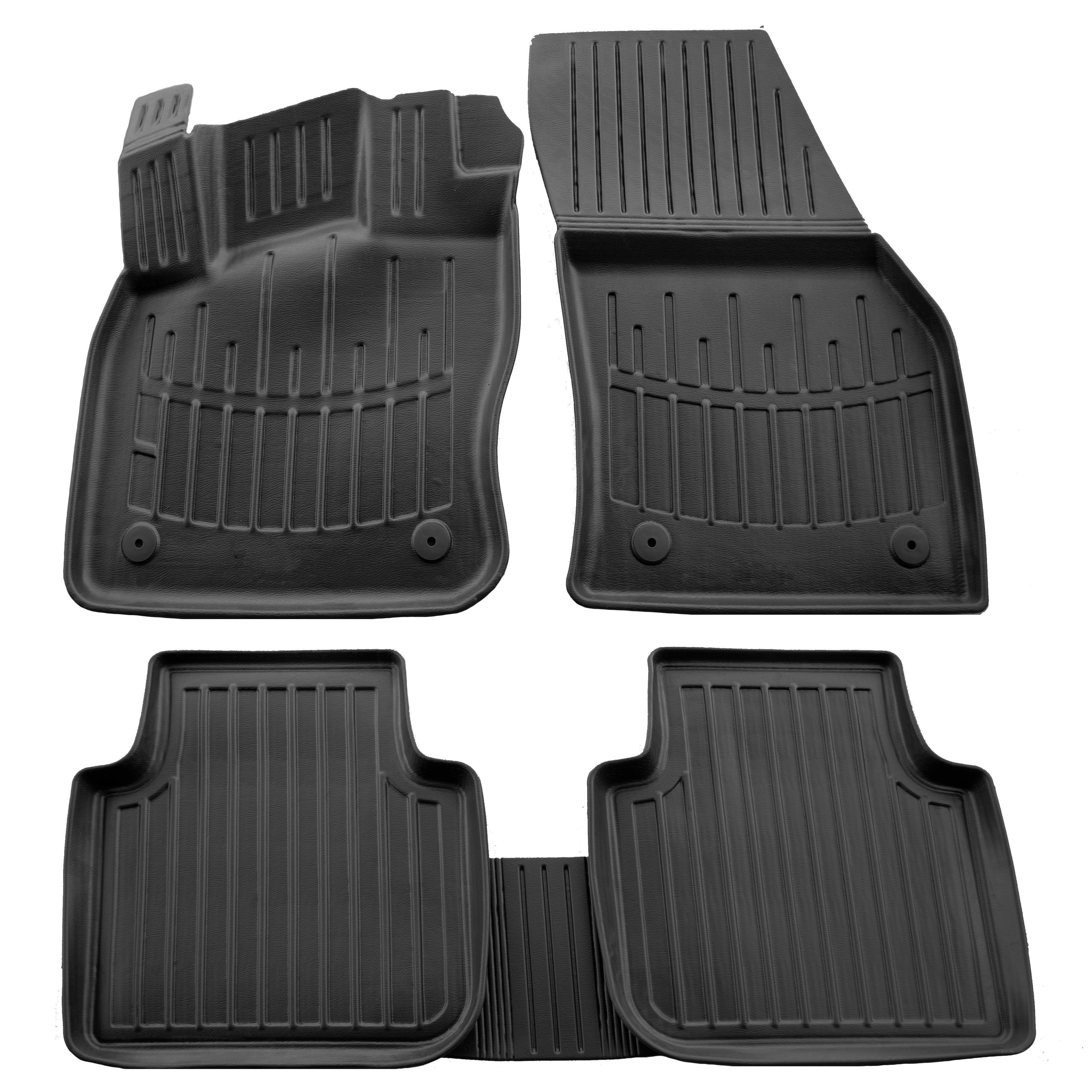Килимки Stingray 3D для Volkswagen Tiguan 2016-2023 рр. поліуретан 5 шт. Чорний (158672)