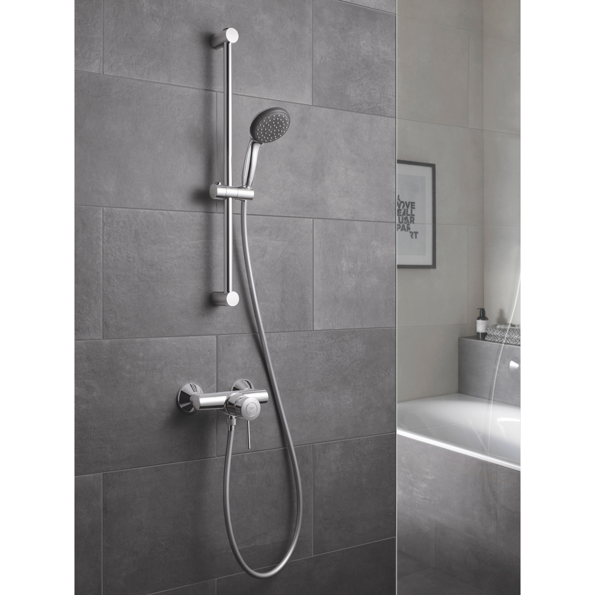 Душевая лейка Grohe Vitalio Start 100 27941000 однорежимная 100 мм Хром (97608) - фото 3