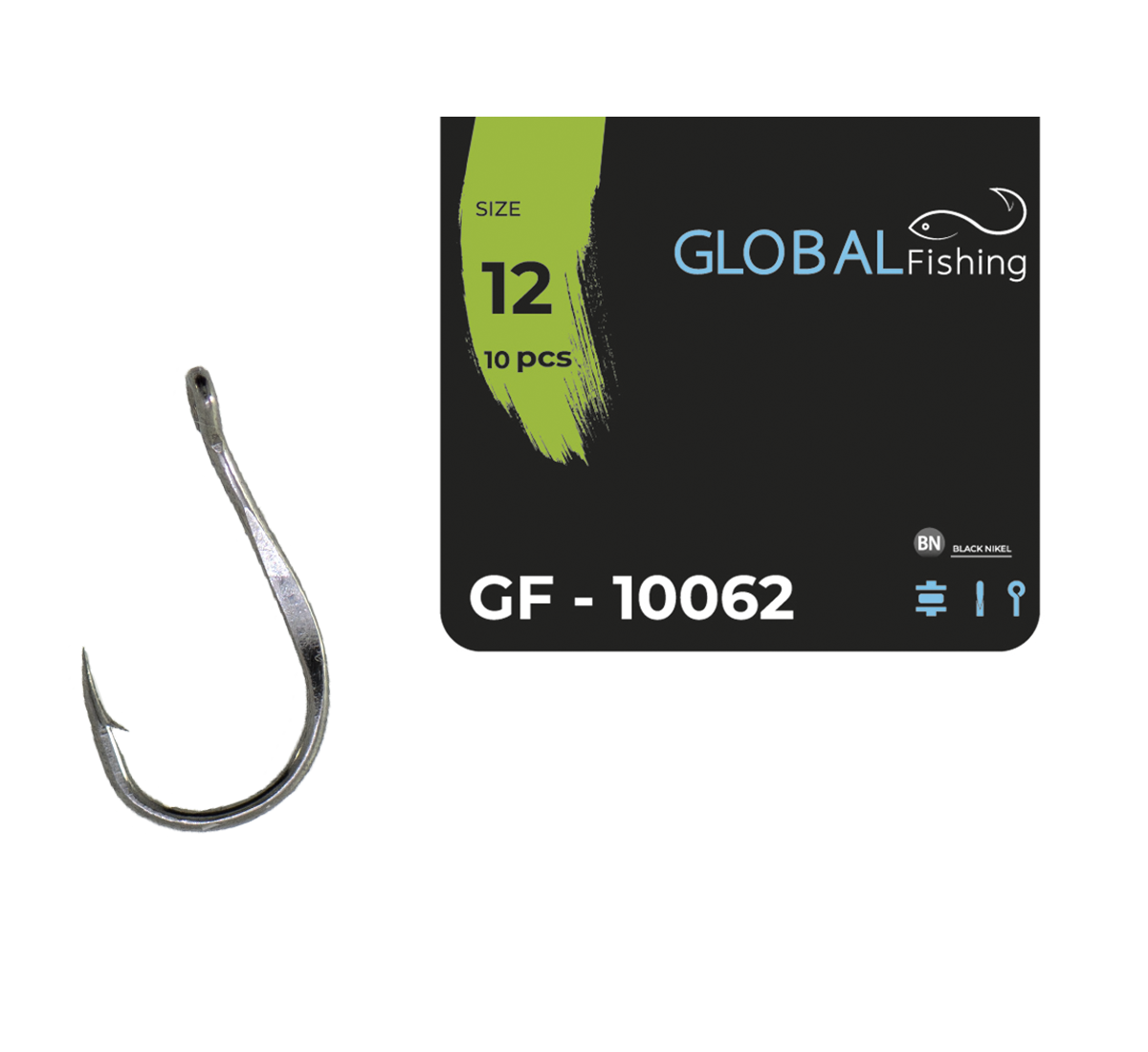 Крючок Global Fishing GF-10062 №12 (1646887717)