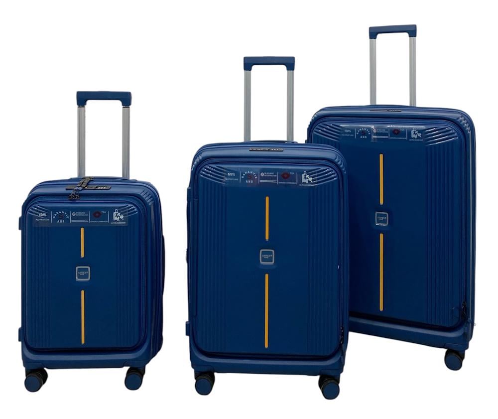 Комплект чемоданов Airtex 647 Синий (31706143)