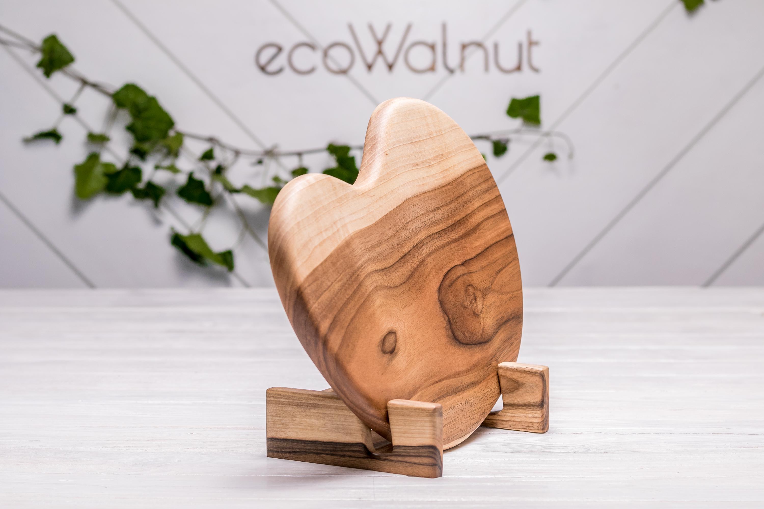 Доска кухонная EcoWalnut разделочная с логотипом рисунком L (EK-1.2) - фото 2