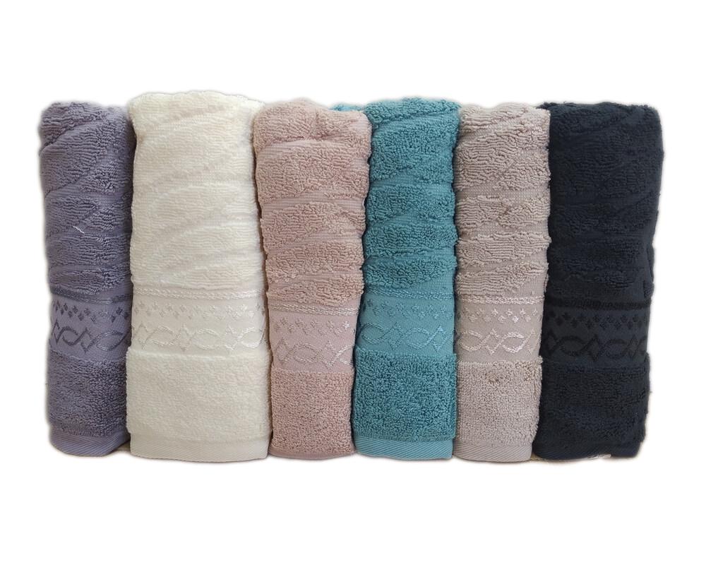 Набор полотенец Gulcan Lux Akasya Cotton Жаккард 50х90 см 6 шт. (18803196)