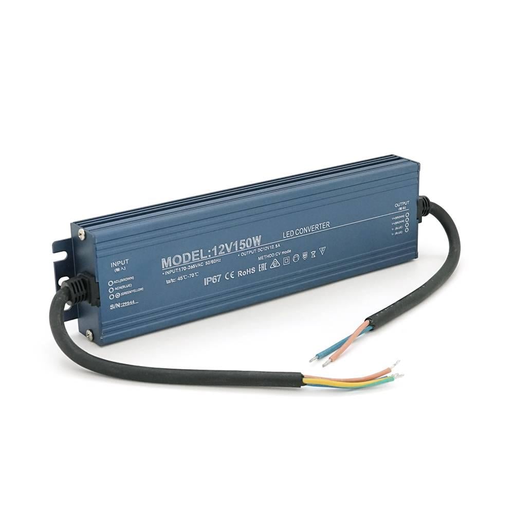 Імпульсний блок живлення герметичний Led Converter 12V 150W IP67 225х25х57 мм (38014)