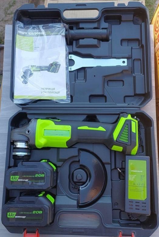 Болгарка акумуляторна ELTOS МШУ-125/20 BL 20V/2 акумулятори 4 А/год в кейсі (27082611) - фото 3 Болгарка акумуляторна ELTOS МШУ-125/20 BL 20V/2 акумулятори 4 А/год в кейсі (27082611) - фото 3