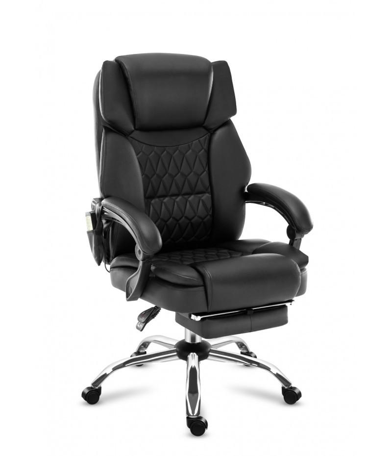 Офісне крісло з масажем Mark Adler Boss 6.0 Black (2616427457) - фото 1 Офісне крісло з масажем Mark Adler Boss 6.0 Black (2616427457) - фото 1