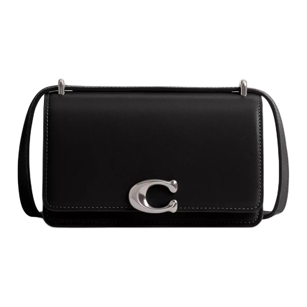Сумка через плече Coach Bandit 18 зі застібкою-кнопкою Чорний