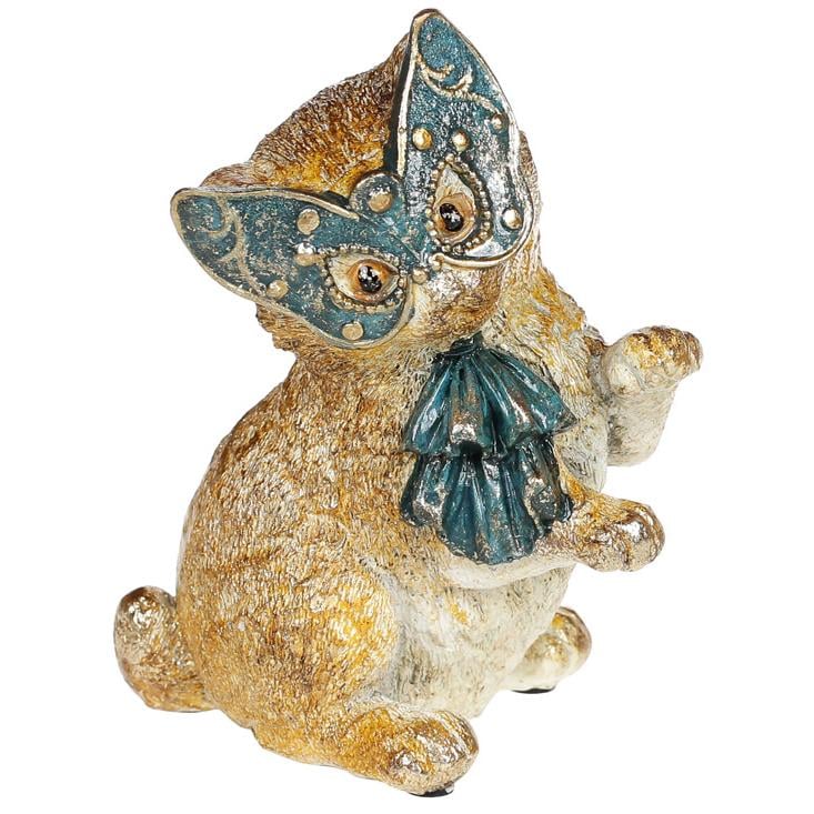 Декоративна статуетка BonaDi Киця у масці Зелений (419-152)