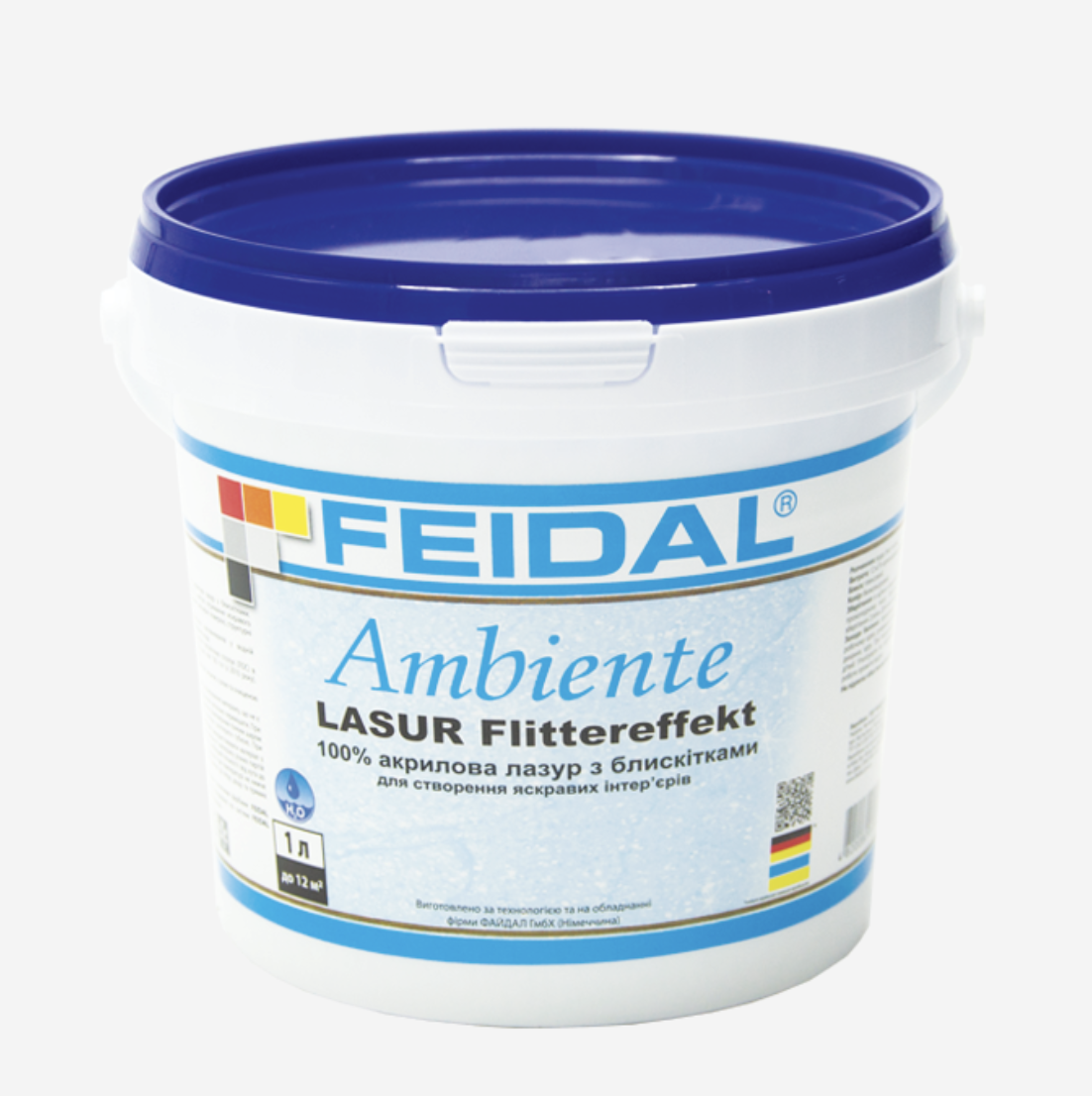 Лазур акрилова Lasur Flittereffekt Feidal з блискітками 1 л (27581952) - фото 1 Лазур акрилова Lasur Flittereffekt Feidal з блискітками 1 л (27581952) - фото 1