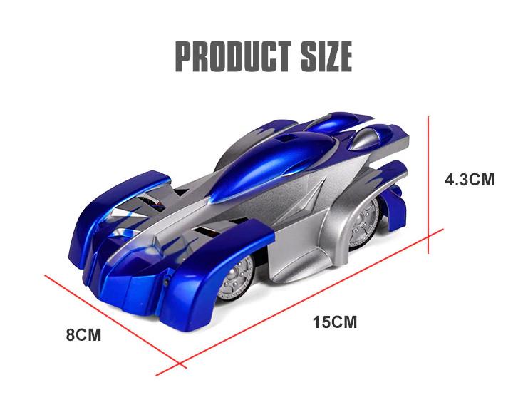 Радиоуправляемая машинка ездит по стенам и потолку/светящиеся фары 15х8х4,3 см (VA-1102188704) - фото 2