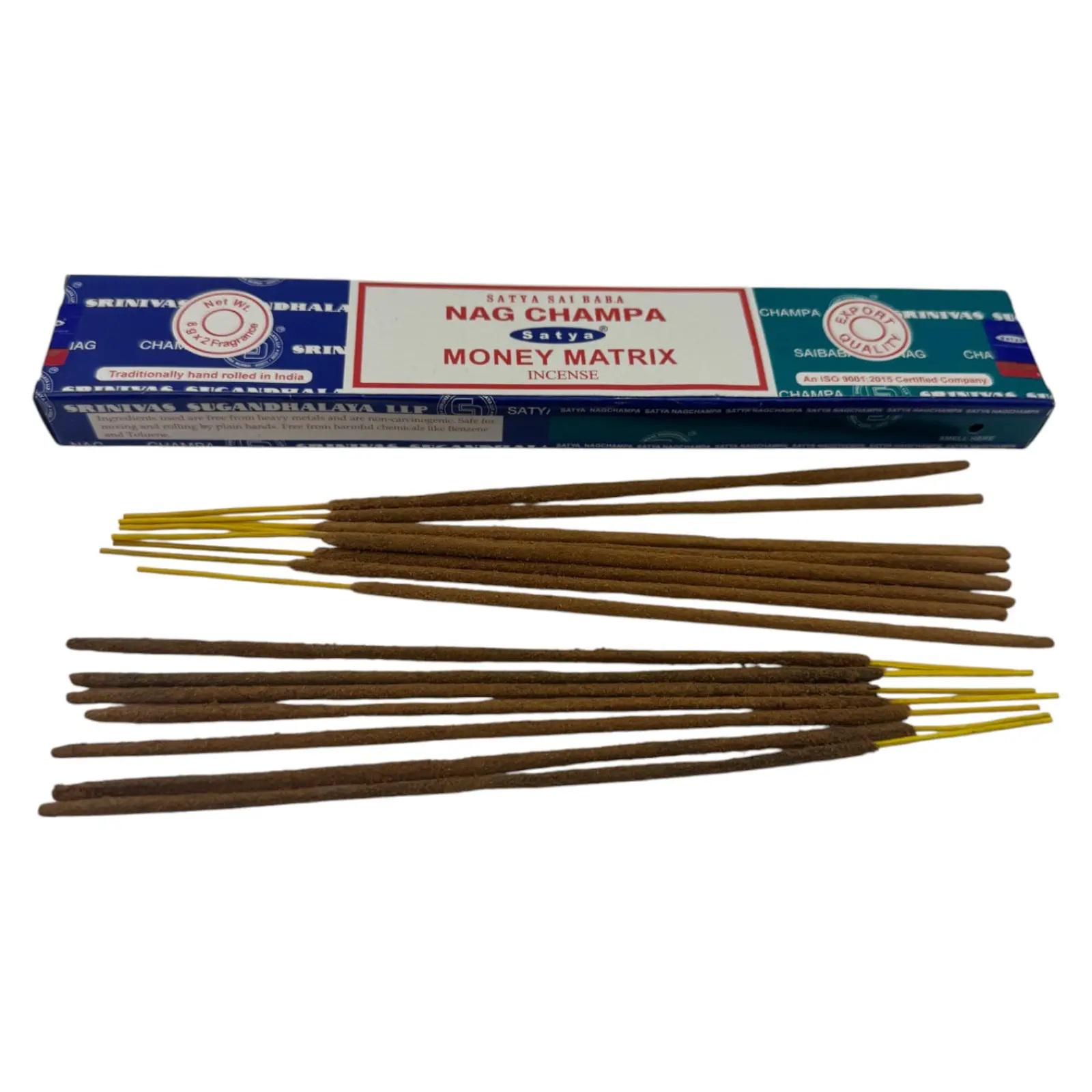 Аромапалички Nag Champa Money Matrix пилкові (36272-MZ)