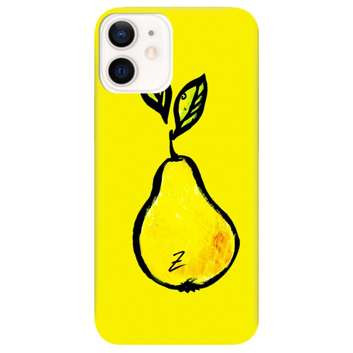 Силиконовый чехол Zorrov для Apple iPhone 12 Mini - Pear (14050040182088422)