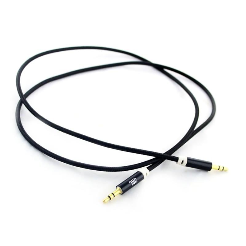 Кабель AUX jack 3,5 мм-jack 3,5 мм Чорний (535871)