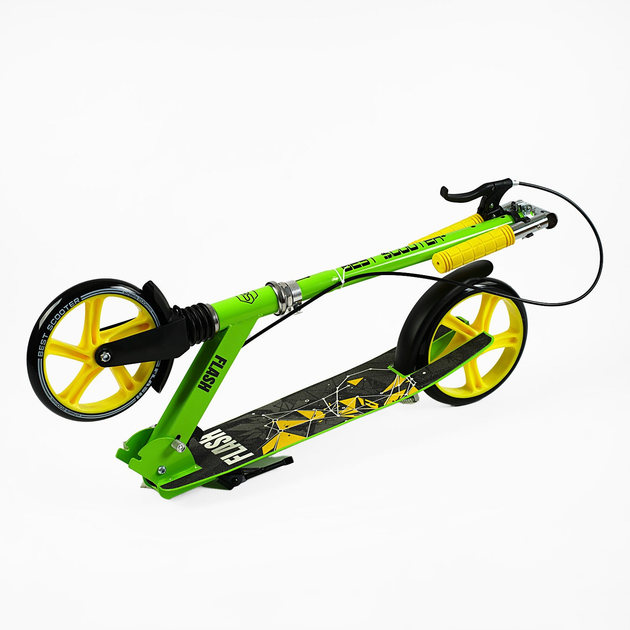Самокат двухколесный Best Scooter FL-20085/4 стальная рама/ручной тормоз/один амортизатор передний/в коробке/колеса PU 200 мм (25100690) - фото 7