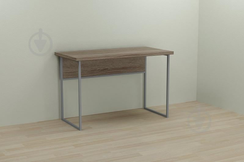 Компьютерный стол Ferrum-decor Коди 75x140x70 серый ДСП Дуб Сонома Труфель 32мм