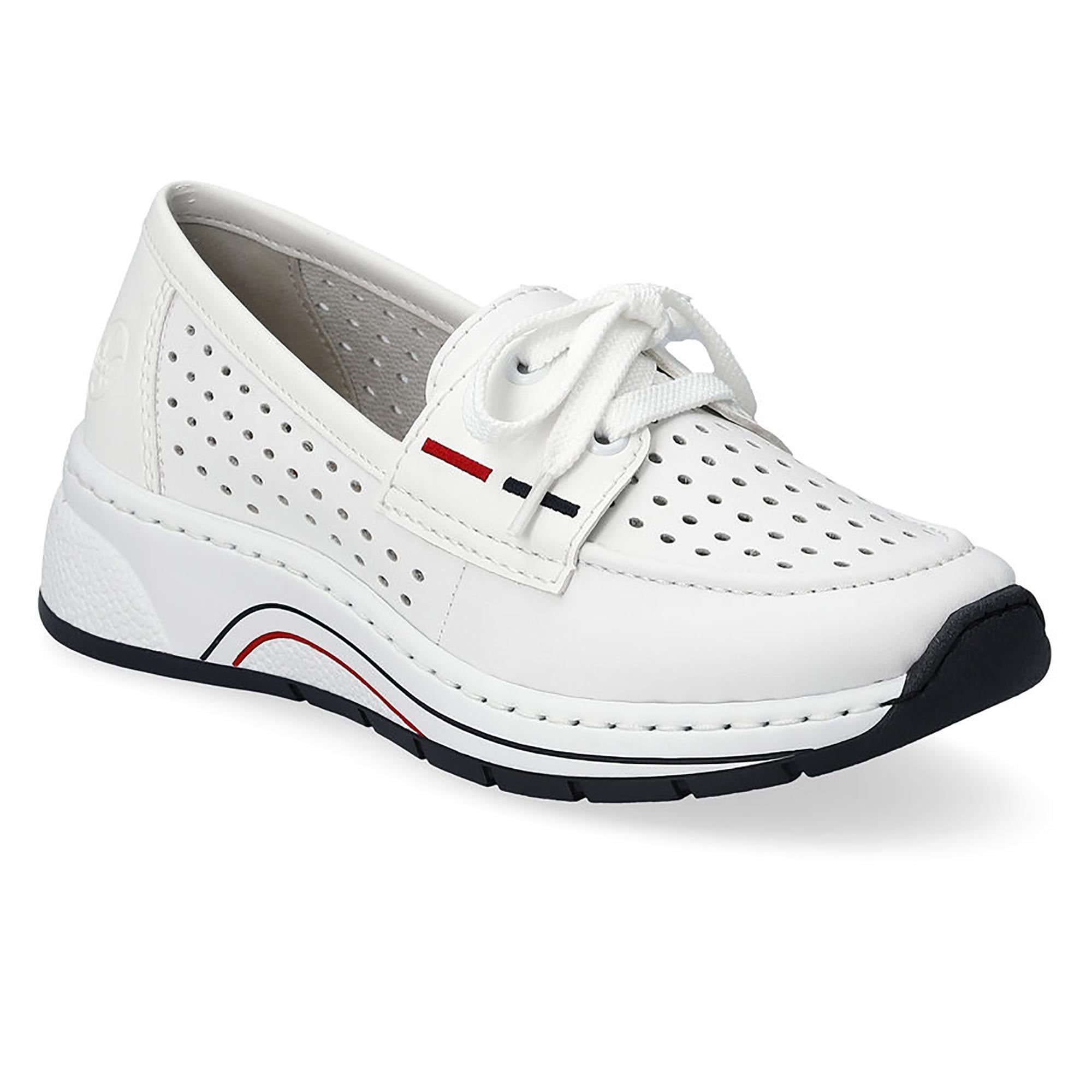 Слипоны женские весенние RIEKER р. 39 Белый (089384-39)