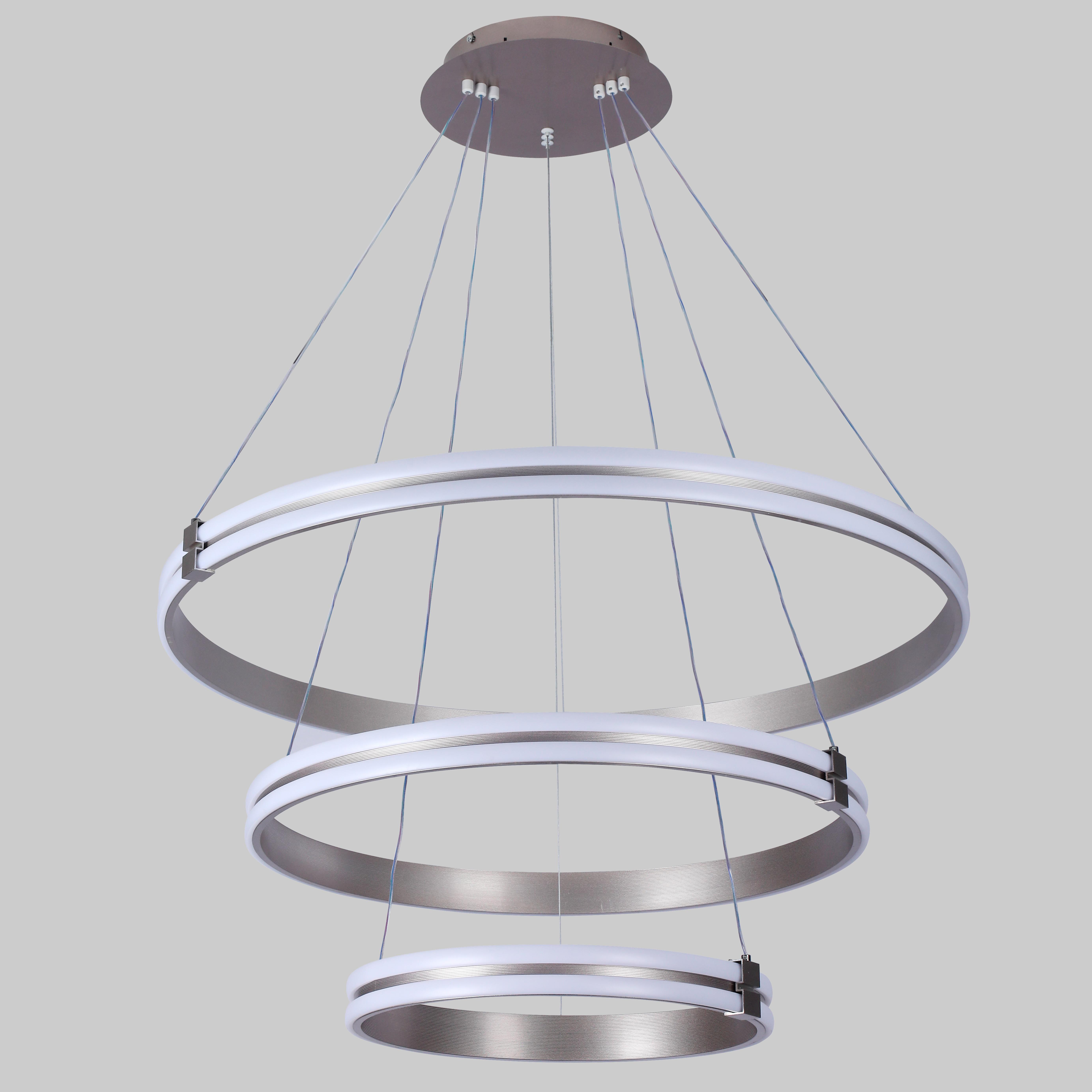 Люстра подвесная led 210W 40/60 см Сатин (87-1220 (400/600/800) CF) Люстра подвесная led 210W 40/60 см Сатин (87-1220 (400/600/800) CF)