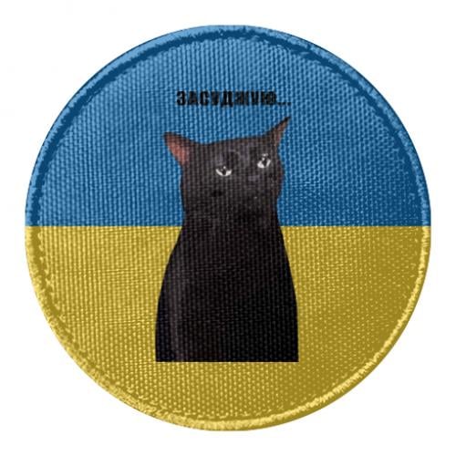 Шеврон круглый Мемный кот "Засуджую" (17655757-59-189442)