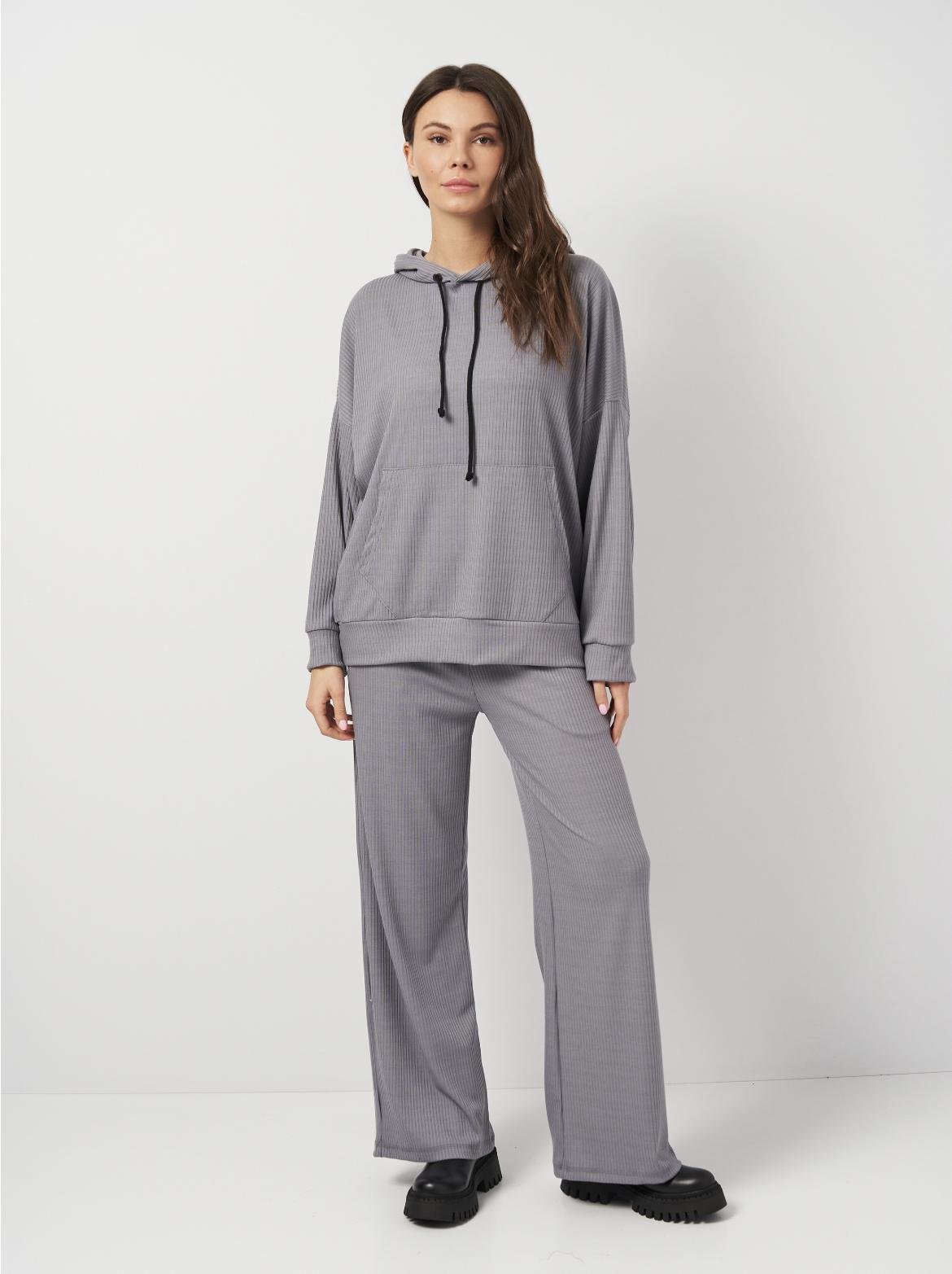 Костюм в рубчик женский Лали р. 48 Серый (2285640791)