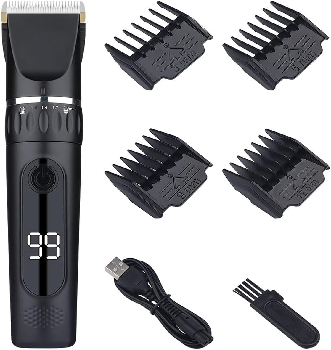 Машинка для груминга Kayfovo KLQ Blac беспроводная для стрижки собак/котов (28976)