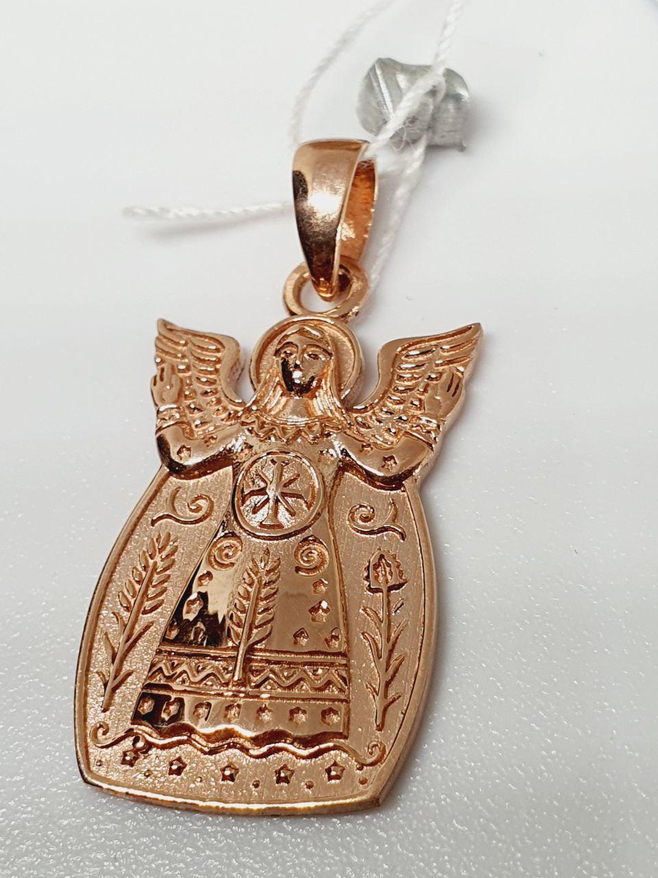 Срібний кулон оберіг Берегиня 925 проби позолота (2787221682) - фото 4