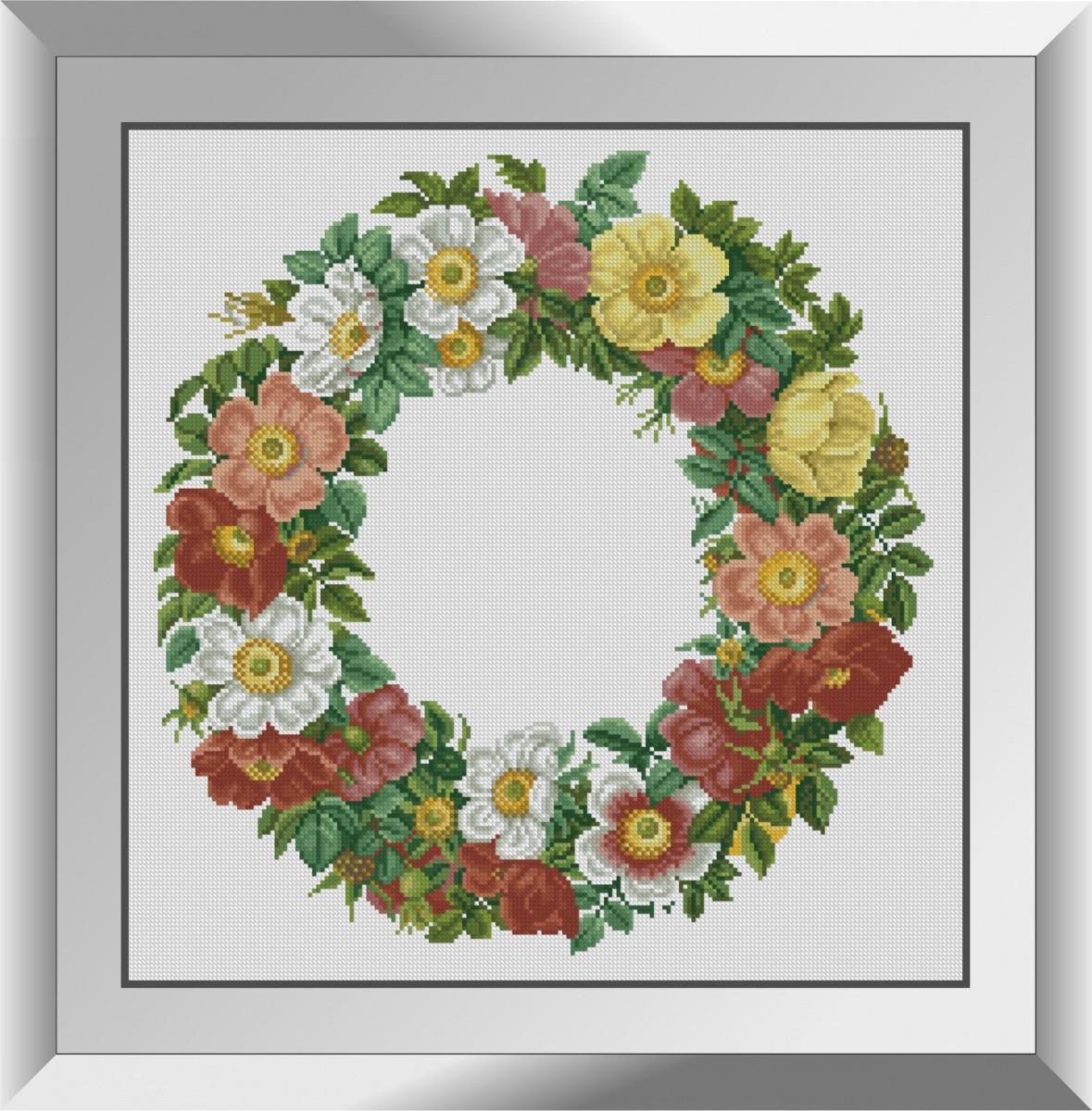 Алмазна мозаїка Dream Art Вінок із шипшини 50x51 см (1309825541)