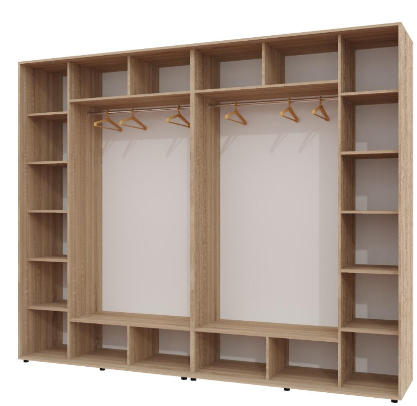 Корпус шкафа-купе Алекса ШК-02 280х60х240 см Дуб сонома Корпус шкафа-купе Алекса ШК-02 280х60х240 см Дуб сонома