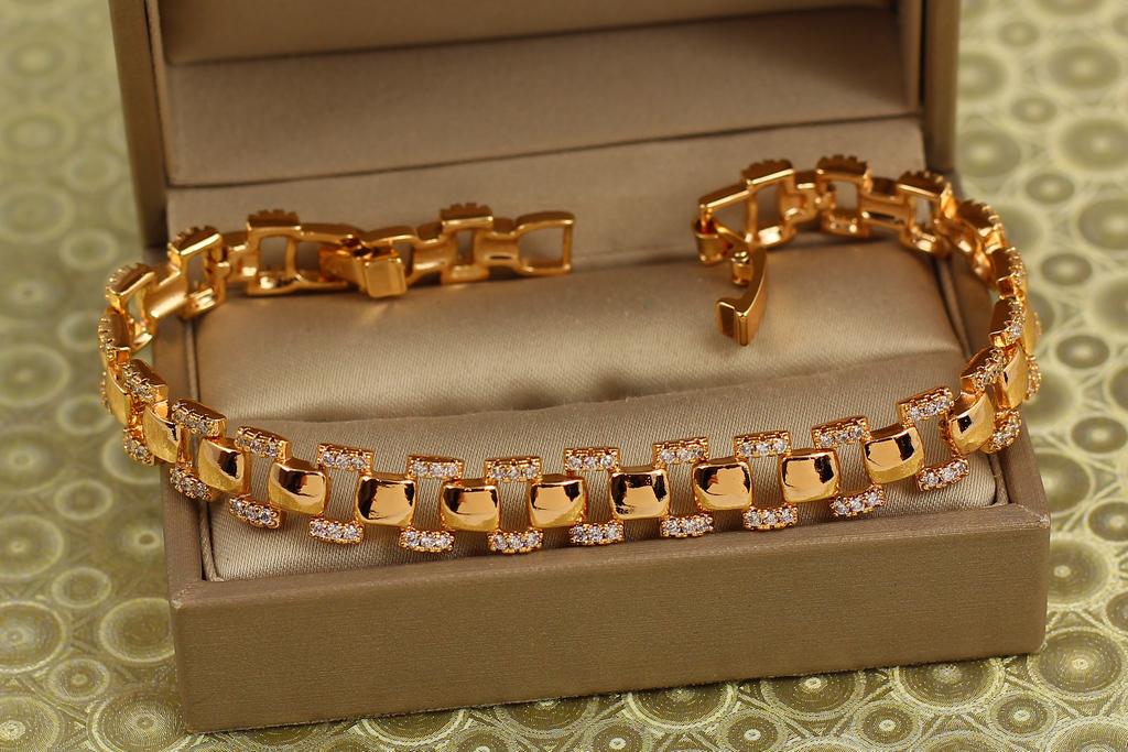 Браслет Xuping Jewelry Лента Афродиты 19,5 см 8 мм Золотистый (31235307)