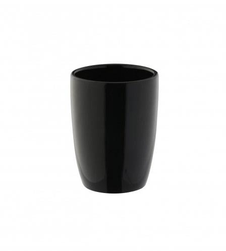Стакан для зубных щеток Axentia Pisa доломит d 7,5x10 см Черный (128763)