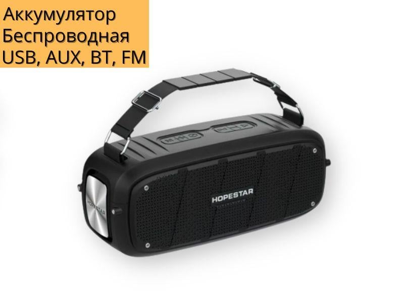 Колонка портативна XPRO A20 із мікрофоном 55 Вт USB/AUX/FM/Bluetooth Чорний (A20) - фото 4