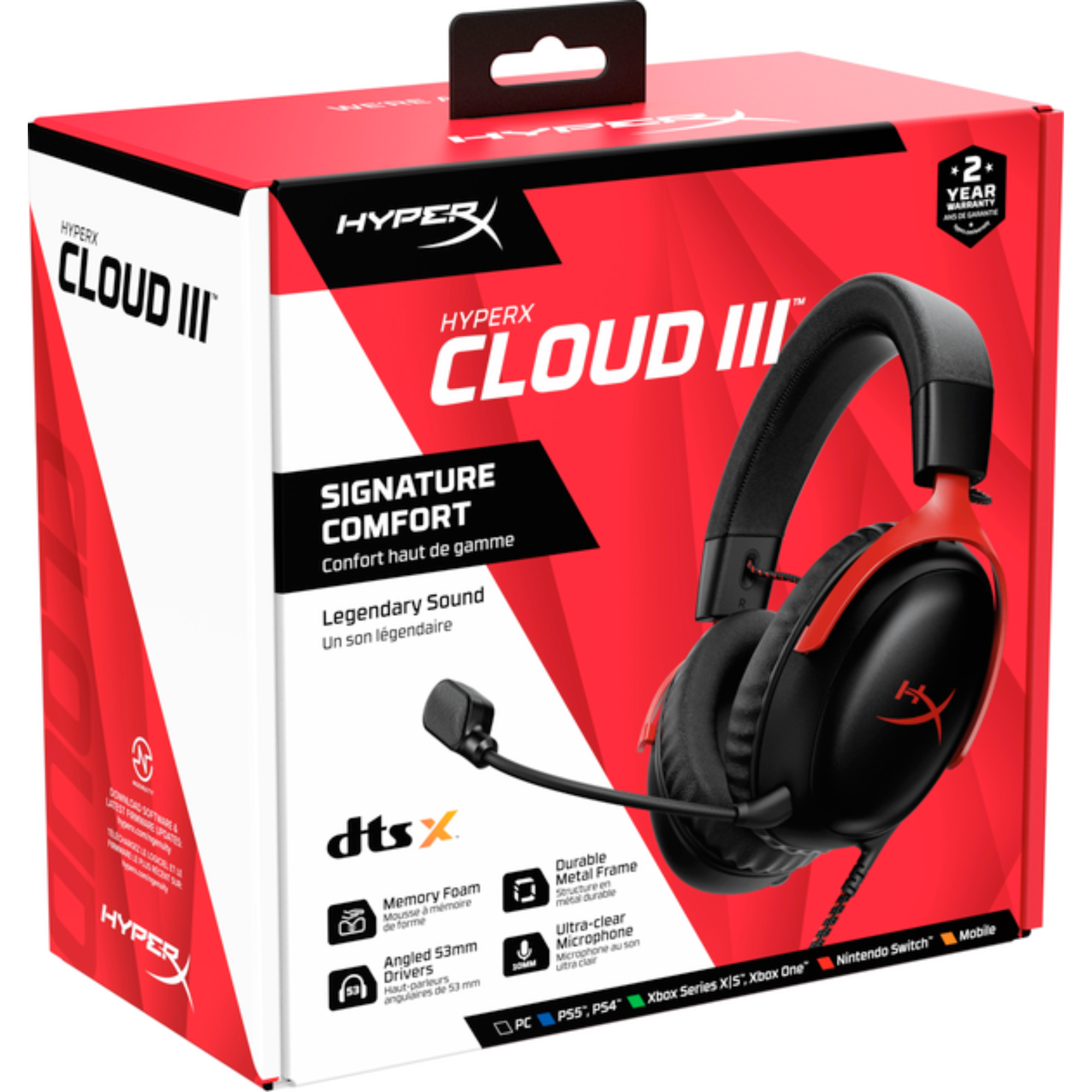 Наушники HyperX Cloud III Black/Red (23929274) - фото 9