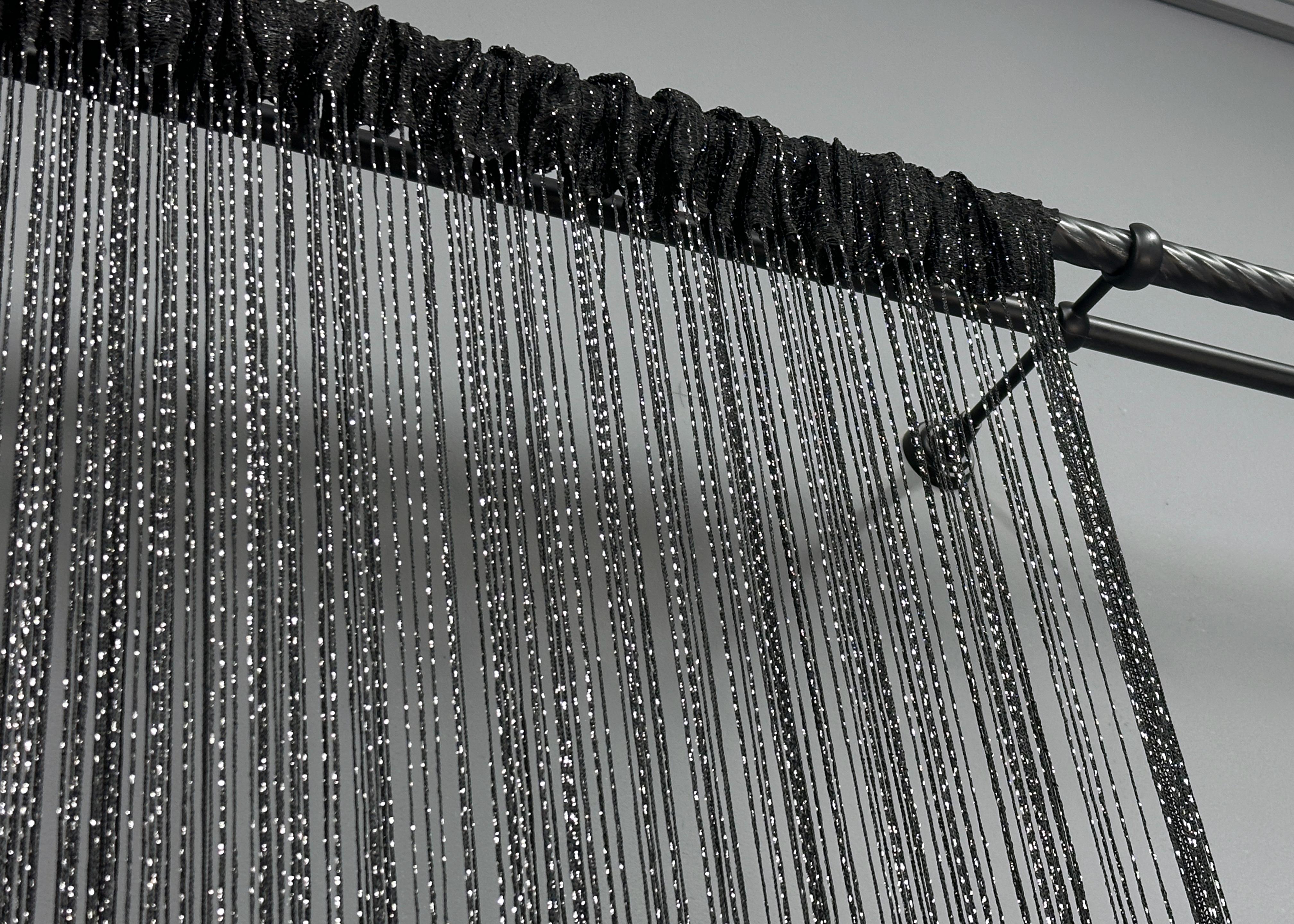 Шторы-нити с люрексом 300х300 см Черный (61-099) - фото 8 Шторы-нити с люрексом 300х300 см Черный (61-099) - фото 8