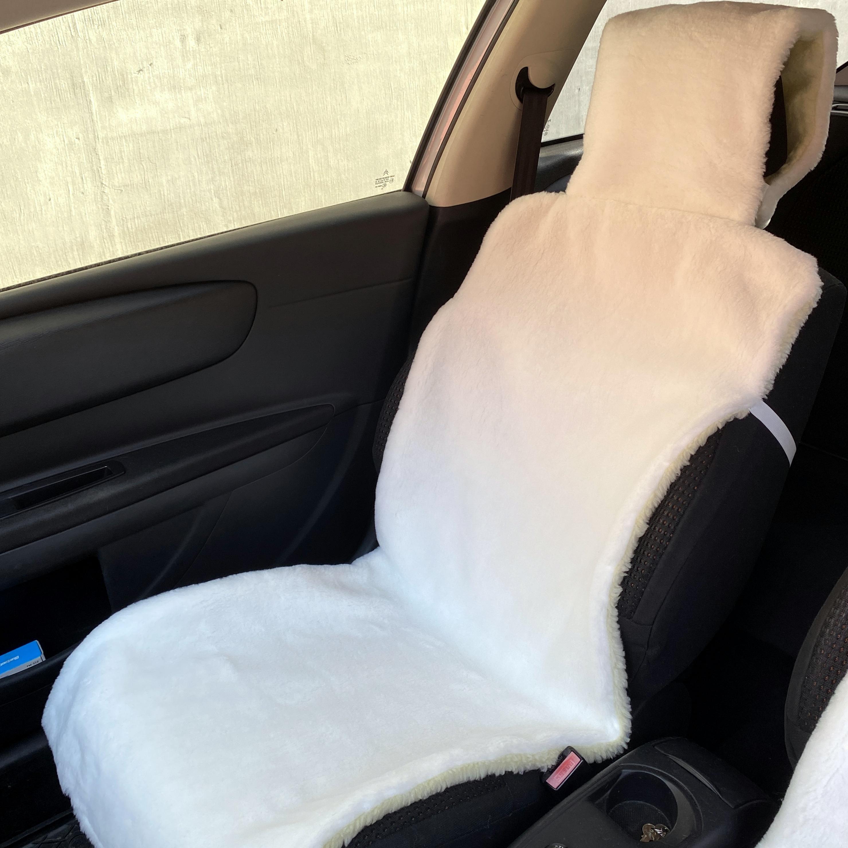 Накидка на сиденье автомобиля из овчины Sheepskin эко-шерсть 1 шт. 50 см Белый (412) Накидка на сиденье автомобиля из овчины Sheepskin эко-шерсть 1 шт. 50 см Белый (412)