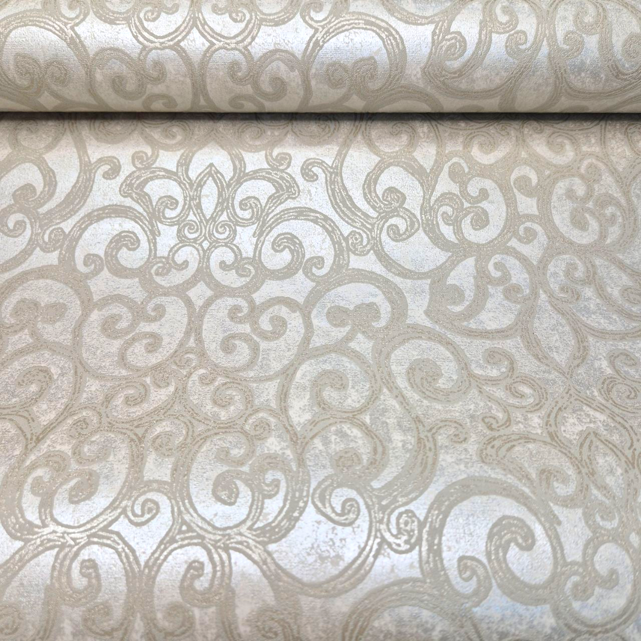 Шпалери вінілові на флізеліновій основі Marburg 57304 для спальні/коридору/залу Бежевий/Кавовий (2296309901)