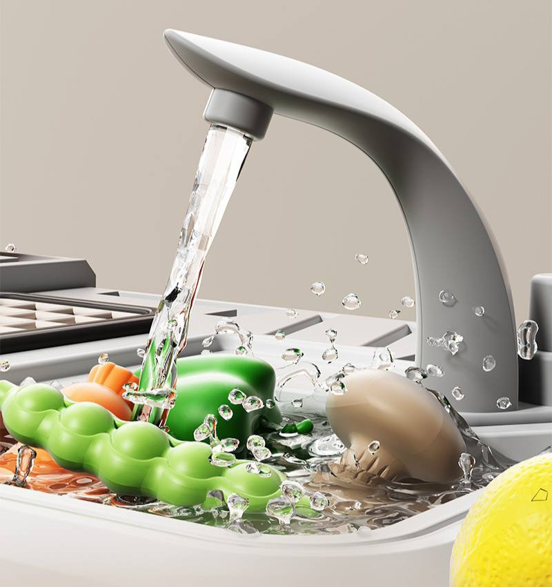 Детская кухня Limo Toy 918 А-В со светом/звуком/паром/водой 65 предметов Зеленый (2656499053) - фото 6 Детская кухня Limo Toy 918 А-В со светом/звуком/паром/водой 65 предметов Зеленый (2656499053) - фото 6