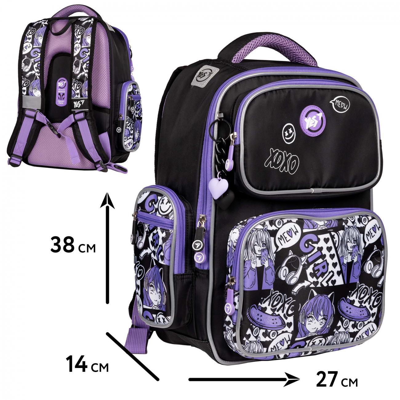 Школьный рюкзак YES S-101 Collection Anime с пеналом и сумкой для обуви (559807) - фото 2 Школьный рюкзак YES S-101 Collection Anime с пеналом и сумкой для обуви (559807) - фото 2